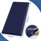 Kitchen Mat Cushioned Anti Fatigue Rug Standing and Comfort Floor Mats Chocolate 39"L x 17.3"W x 0.5"Th