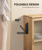 Foldable Aluminum Headphone Stand and Desk Mount Hook