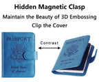 Passport Holder Cover Wallet RFID Blocking, Travel Essentials Pink Passport Covers