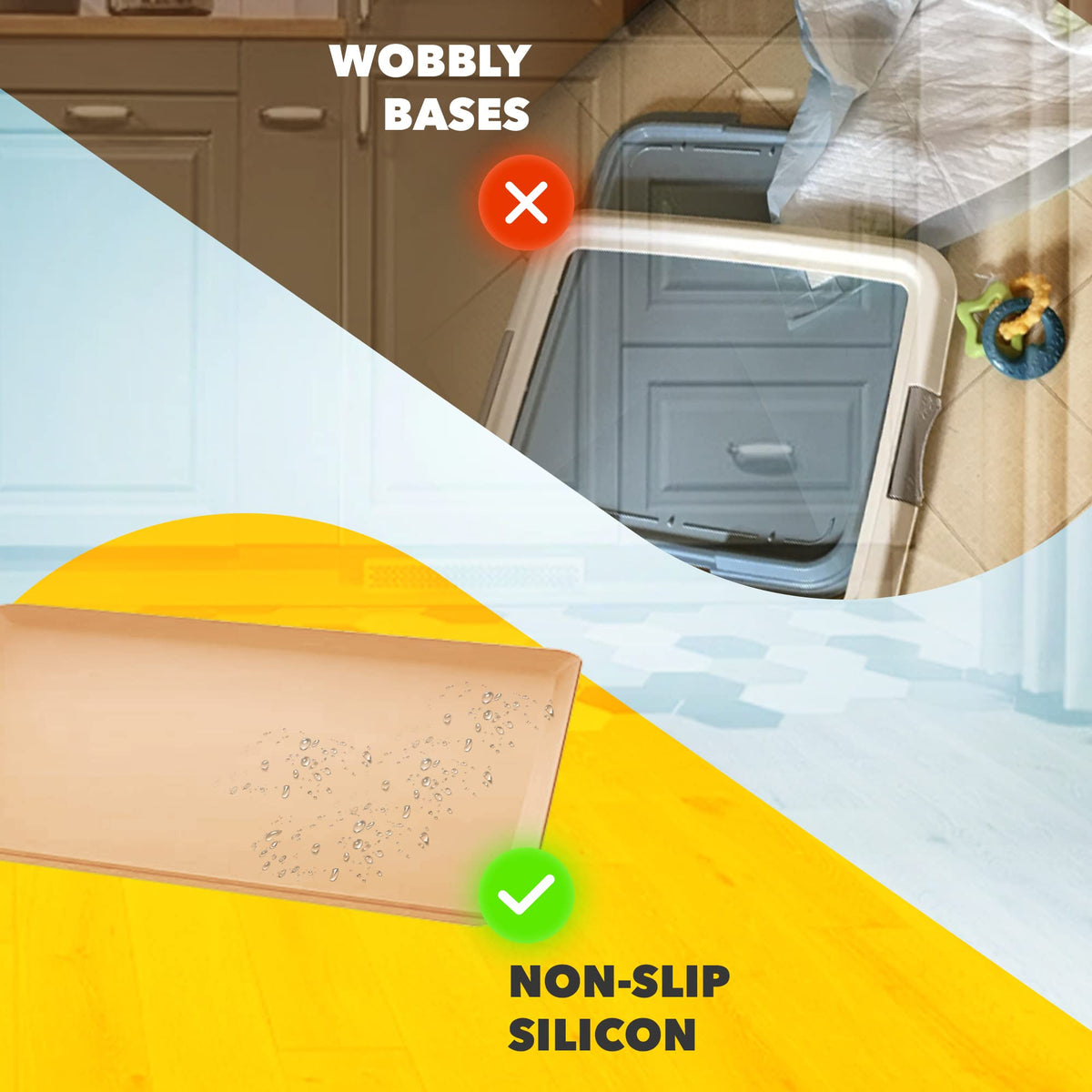 Dog Pee Pad Holder for Floor Protection and Training