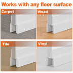 Door Draft Stopper, Door Sweep for Bottom of Door, Weather Stripping Door Seal Gap Filler Bottom Blocker Soundproofing Cold Air Insulation Save Energy Install Quickly Easily (Black, 39‘’) 39‘’ Black