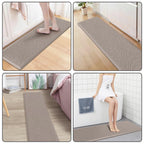 Kitchen Mat Cushioned Anti-Fatigue Comfort Standing Mat Rug for Home,Office Black 1'5" x 2'4" (Rectangular)