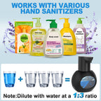 Automatic Foaming Soap Dispenser, 15oz/420ml Smart Hand Soap Dispensers, Touchless Wall Mount with 4-Level Adjustable, Rechargeable Foaming Hand Soap Dispenser for Bathroom Kitchen Office Black 1