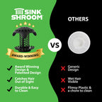 SinkShroom Ultra Revolutionary Bathroom Sink Drain Protector, Stainless Steel Single