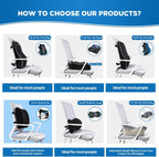 Niceeday Lumbar Support Pillow for Office Chair Car Back Support Pillow, Memory Foam Gaming Chair Desk Chair Back Cushion for Lower Back Pain Relief, Ergonomic Back Rest,Office Home Essentials Full Back 3D-16'*18'*5'