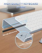 Laborio Computer Keyboard Wrist Rest, Keyboard Riser Stand for Desktop Purple Keyboard Stand With Wrist Rest