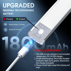 MCGOR 10inch Under Cabinet Lighting, 2 Pack Rechargeable Motion Sensor Light Indoor, 5 Levels Dimmable Magnetic Closet Lights, Wireless Under Counter Lights for Kitchen, Stairs White Light