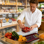 Price Computing Scale 66lb Digital Commercial Produce Scale Stainless Steel Scale Pan-Large Size