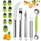14Pcs Stainless Steel Fruits Vegetable Carving Tools Set 14 PCS