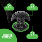 SinkShroom Ultra Revolutionary Bathroom Sink Drain Protector, Stainless Steel Single