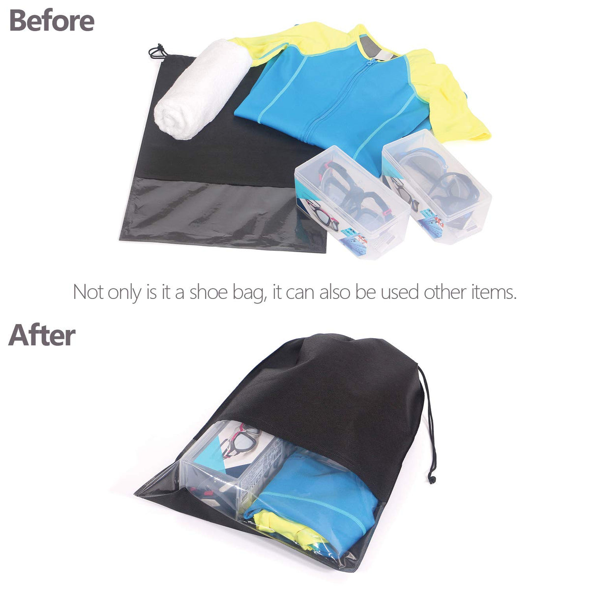 Travel Shoe Storage Bags with Drawstring