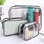 20 Pack Clear Makeup Bags Bulk, PVC Cosmetic Pouches with Zipper