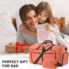 Felipe Varela Foldable Duffle Bag for Travel Weekend Overnight Gym Camping A Black 40L