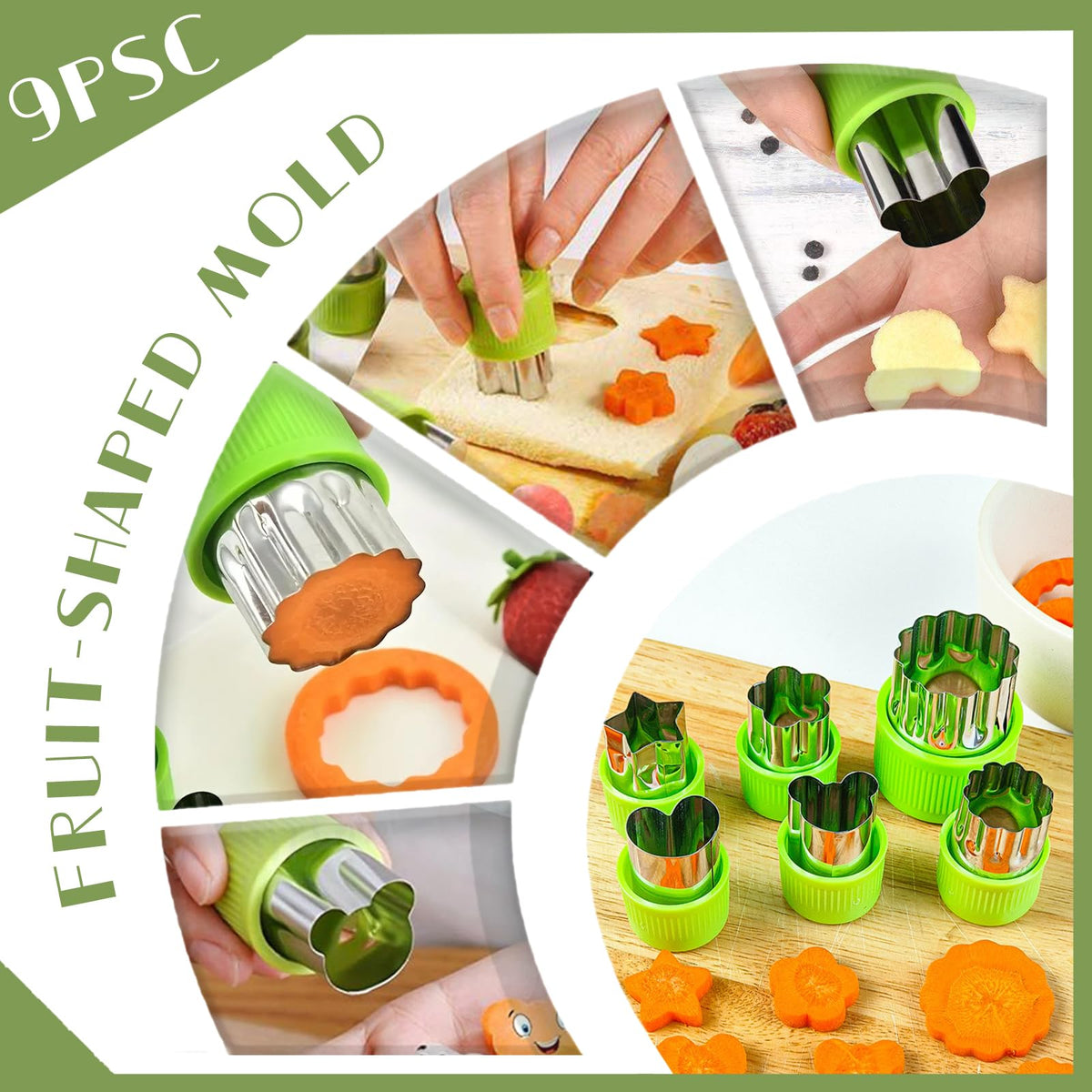 14Pcs Stainless Steel Fruits Vegetable Carving Tools Set 14 PCS