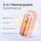 Rechargeable Hand Warmers Dual Pack Portable Electric Warmth