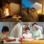 LED Desk Lamp with Wireless Charger, USB Charging Port, Eye Care Black PRO