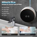 Monstake Automatic Soap Dispenser, Touchless Rechargeable Wall Mount Black foam