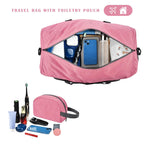Felipe Varela Foldable Duffle Bag for Travel Weekend Overnight Gym Camping A Black 40L