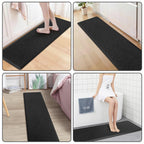 Kitchen Mat Cushioned Anti-Fatigue Comfort Standing Mat Rug for Home,Office Black 1'5" x 2'4" (Rectangular)