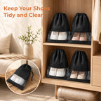 Travel Shoe Storage Bags with Clear Window