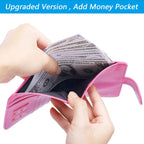 Passport Holder Cover Wallet RFID Blocking, Travel Essentials Pink Passport Covers
