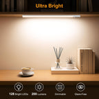 Gritin 14.7inch Under Cabinet Lighting Rechargeable 2 Pack Silver 14.7 inch