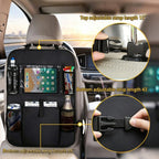 back seat car organizer for kids storage with Tablet Holder Kick Mats Cover