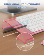 Ergonomic Computer Keyboard Riser Stand with Integrated Wrist Rest