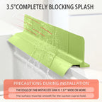 23" Ultra Silicone High Sink Splash Guard, Grey Gray