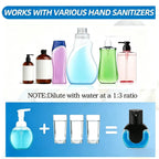 Automatic Soap Dispenser Touchless,Rechargeable Foaming Soap Dispenser,15oz/420ml Smart Hand Soap Dispensers,4-Level Adjustable,Wall Mount for Bathroom Kitchen Dish Soap,Hands-Free (Black) Black Foam