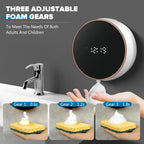 Monstake Automatic Soap Dispenser, Touchless Rechargeable Wall Mount Black foam