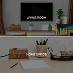 Large Wooden Cable Management Box and Cord Organizer