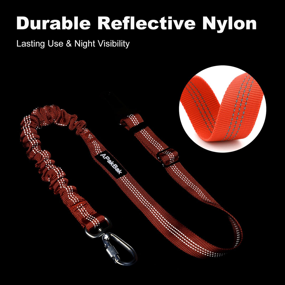 Dog Seat Belt for Car, Car Harness with Locking Aluminum Hook Gray