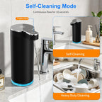 Automatic Foaming Soap Dispenser(IPX5 Waterproof, 12oz/350ml St-01 Foam Gray