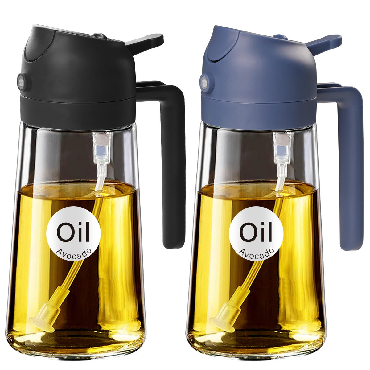 YARRAMATE Olive Oil Dispenser, 2 in 1 Sprayer for Cooking, 16oz/470ml...