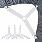 RayTour Bed Sheet Holder Straps Sheet Keepers Bedsheet Holders Fasteners 2 Sets 2 Sets - 8 Straps