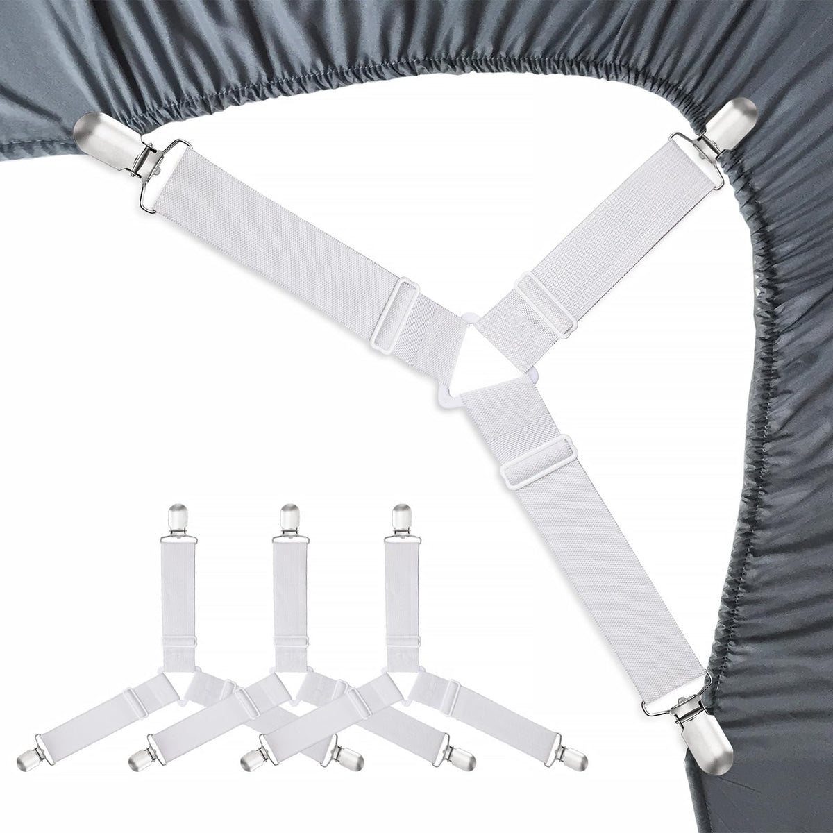 RayTour Bed Sheet Holder Straps Keepers Bedsheet Holders Fasteners 2...