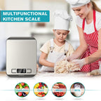Ultrean Smart Food Kitchen Scale with Nutritional Calculator, APP for Calorie & Macro Tracking, AI Powered, Goal Progress, Digital Calorie Scale for Weight Loss, Stainless Steel, 22lb XX-Large