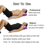 Acupressure Mat and Pillow Set with Carry Bag