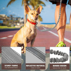 AUROTH Bungee Dog Leash for Large Dogs, No Pull for Shock Absorption Army Yellow MAX: 4.5 FT