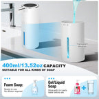 Automatic Soap Dispenser Touchless, 13.5oz Rechargeable Liquid Pump Black Liquid