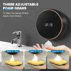 Monstake Automatic Soap Dispenser, Touchless Rechargeable Wall Mount Black foam