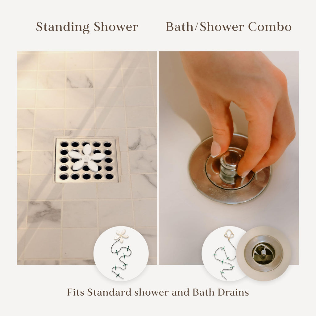 DrainWig Shower Drain Hair Catcher – Disposable Bathroom Trap, Easy to...