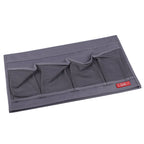 Zafit Bedside Storage Organizer - 6 Pockets, Table Cabinet Caddy for Remotes, Phone, Glasses (Grey) 6 Pockets-Grey