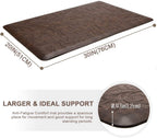 Kitchen Mat Cushioned Anti-Fatigue Comfort Standing Mat Rug for Home,Office Black 1'5" x 2'4" (Rectangular)