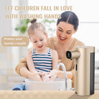 Automatic Liquid Soap Dispenser Touchless, USB Rechargeable Smart Hand Soap Dispenser, 13.5oz/400ml, 3-Level Adjustable, Compatible with Thick Thin Dish Soap for Bathroom Kitchen, Clog-Free (Gold) Gold