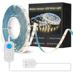 Motion Sensor Led Light Strip - Under Cabinet Lighting with Power Adapter Cold White 16.4ft