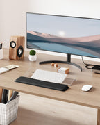 Laborio Computer Keyboard Wrist Rest, Keyboard Riser Stand for Desktop Purple Keyboard Stand With Wrist Rest