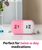 Large Weekly Pill Organizer and Medication Dispenser