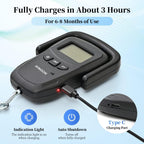 Rechargeable Luggage Scale, Digital Portable Bag Scale for Travel, Suitcase Weight Scale with Strap & Comfortable Handle, 110lb/50kg Capacity